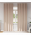 vidaXL Curtains with Curtains 2 pcs Taupe Polyester