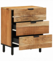 vidaXL Bedside Cabinet Brown 50 x 33 x 62 cm Solid acacia wood