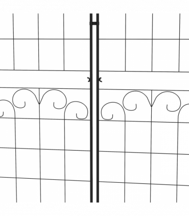 Outsunny Set of 2 Metal Trellis for Climbing Plants, Floral Design