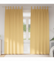 vidaXL Curtains with Curtains 2 pcs Beige Polyester