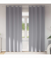 vidaXL Curtains with Curtains 2 pcs Light grey Polyester