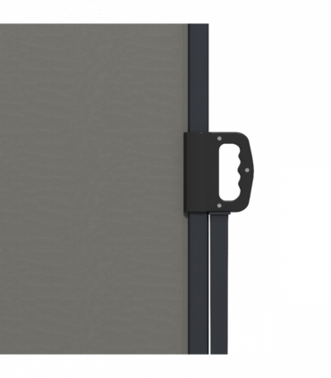 Outsunny Side Awning Retractable, Outdoor Privacy Screen, 400x160cm, Dark Grey