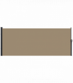 Outsunny Side Awning Retractable, Outdoor Privacy Screen, 400x160cm, Khaki