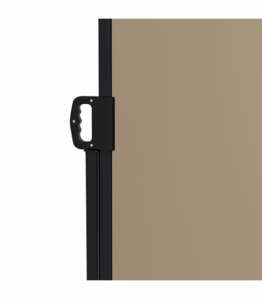 Outsunny Side Awning Retractable, Outdoor Privacy Screen, 400x160cm, Khaki