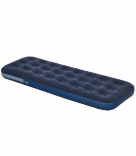 Outsunny Single Air Mattress, Portable Air Bed with Flocked Surface, Blue