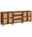 Sideboard Set 3 pcs Brown 180 x 33 x 75 cm Solid Mango wood