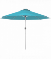 Outsunny Solar Patio Garden Parasol with Lights for Outdoor, Blue
