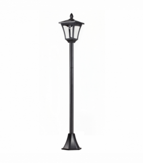 Outsunny Solar Powered Lamp Post, IP44, 18Lx18Wx160H cm-Black
