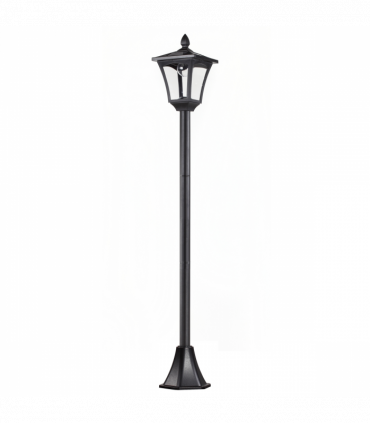 Outsunny Solar Powered Lamp Post, IP44, 18Lx18Wx160H cm-Black