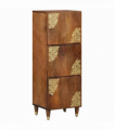 vidaXL Highboard with Drawer Brown 40 x 33.5 x 110 cm Solid Mango wood