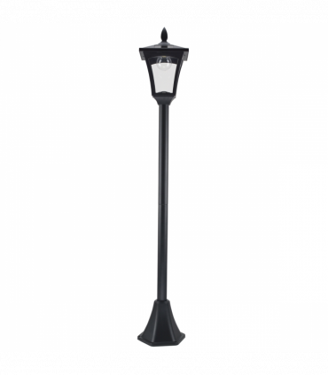 Outsunny Solar Powered Lamp Post, IP44, 18Lx18Wx160H cm-Black