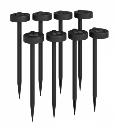 Outsunny Solar Stake Lights 8 Pack, IP44 Pathway Lighting, Auto On/Off LED