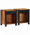 vidaXL Bedside Cabinet Brown 40 x 35 x 50 cm Solid acacia wood