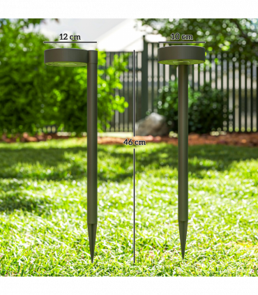 Outsunny Solar Stake Lights 8 Pack, IP44 Pathway Lighting, Auto On/Off LED