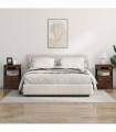 vidaXL Bedside Cabinet 2 pcs Brown oak 40 x 31 x 60 cm Engineered wood
