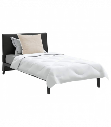 Winter Duvet Set with Pillow 2 pcs White 155 x 220 cm Microfiber