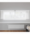 vidaXL Curtains with Curtains Floral White 300 x 80 cm Polyester