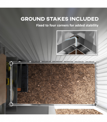 Outsunny Steel Garden Shed, Small  Lean-to Shed for Bike Tool, 5x3 ft, Green