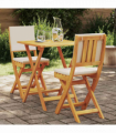 vidaXL Bistro Set 3 pcs Brown Solid acacia wood