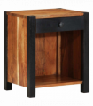 vidaXL Bedside Cabinet Brown 40 x 35 x 50 cm Solid acacia wood