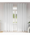 vidaXL Curtains with Curtains 2 pcs Pure white Polyester