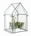 Outsunny Tomato Greenhouse with 2 Zipped Doors, Outdoor Green House, Clear