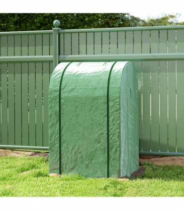 Outsunny Tomato Greenhouse with Roll-up Door, 94 x 94 x 150cm, Green