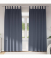 vidaXL Curtains with Curtains 2 pcs Anthracite Polyester