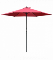 Outsunny Umbrella Parasol ?2.8x2.4 m, Steel, Polyester-Wine Red