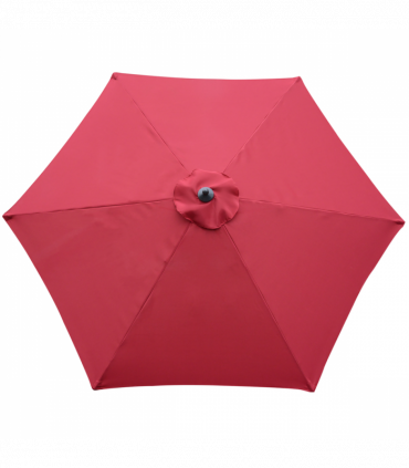 Outsunny Umbrella Parasol ?2.8x2.4 m, Steel, Polyester-Wine Red