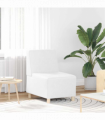 vidaXL Modular Sofa Unit Armless White 55 x 74 x 82 cm Faux leather