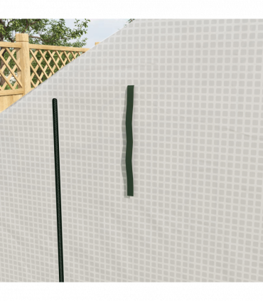 Outsunny Walk-in Garden Greenhouse Shelves Polytunnel Steeple Grow House