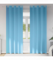 vidaXL Curtains with Curtains 2 pcs Light blue Polyester