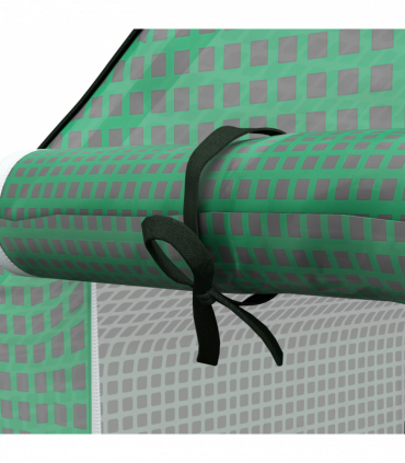 Outsunny Walk-in Greenhouse Cover Replacement with Door and Mesh Windows, Green