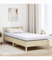 vidaXL Mattress Pads White 90 x 200 cm 100% polyester jacquard fabric