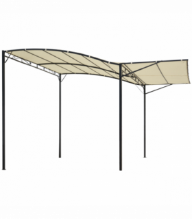 Outsunny Wall Mounted Garden Gazebo Awning, 300L x 250W x 200-250Hcm
