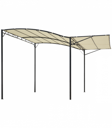 Outsunny Wall Mounted Garden Gazebo Awning, 300L x 250W x 200-250Hcm