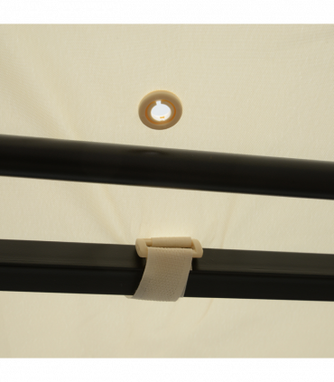 Outsunny Wall Mounted Garden Gazebo Awning, 300L x 250W x 200-250Hcm