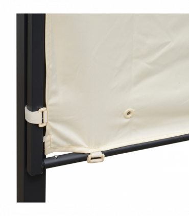 Outsunny Wall Mounted Garden Gazebo Awning, 300L x 250W x 200-250Hcm