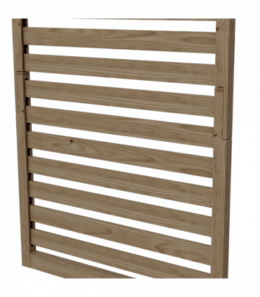 Outsunny Wall Mounted Plant Stands Set of 2 with Shelves and Slatted Trellis