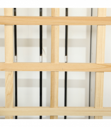 Outsunny Wooden Garden Planters with Trellis for Vine Climbing Plants, Natural