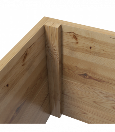 Outsunny Wooden Trellis Planter, Raised Garden Bed for Climbing Plants, Natural