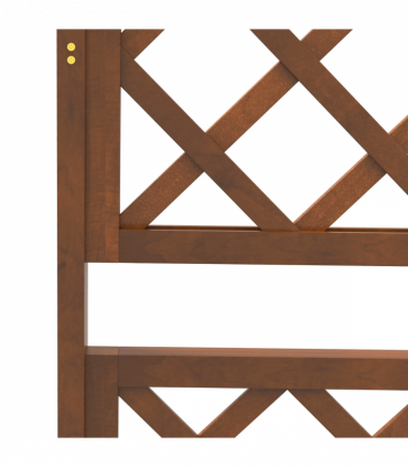 Outsunny Wooden Trellis Planter, Raised Garden Bed for Climbing Plants, Orange