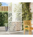vidaXL Privacy Screen White Steel