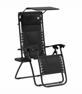 Outsunny Zero Gravity Lounger Chair, Folding Reclining Chair, Black