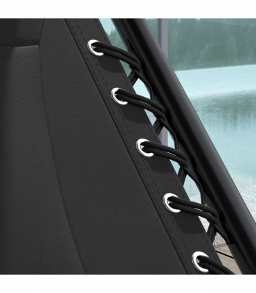 Outsunny Zero Gravity Lounger Chair, Folding Reclining Chair, Black