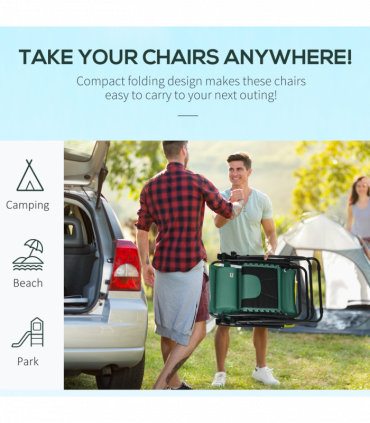 Outsunny Zero Gravity Lounger Folding Recliner Chair w/ Cup Holder Green