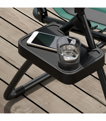 Outsunny Zero Gravity Lounger Folding Recliner Chair w/ Cup Holder Green