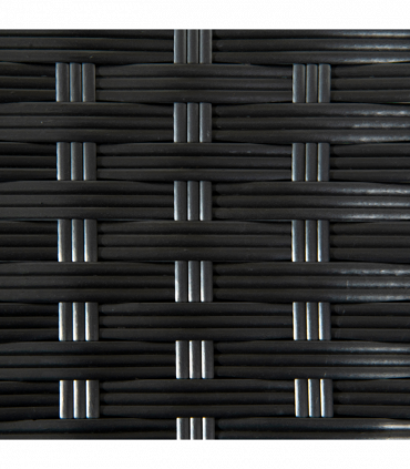 PE Rattan Outdoor Coffee Table, Rattan Side Table for Patio, Garden, Black