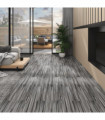 PVC Flooring Planks 4.46 m² 3 mm Self-adhesive Striped Grey